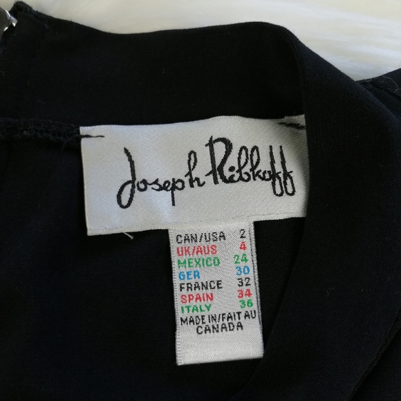 Joseph Ribkoff Draped Sheat Dress Size 2 - Picture 6 of 7